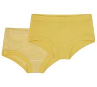 Loud + Proud Doppelpack, Feinripp aus Bio Baumwolle und Gots Zertifiziert Panty, Dorado, 122-128 para Niñas