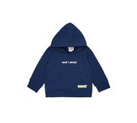 loud + proud Hoodie aus Bio Baumwolle, Gots Zertifiziert Sudadera con Capucha, azulón, 128 Unisex niños