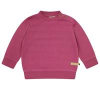 Loud + Proud Jacquard Uni, aus Bio Baumwolle, Gots Zertifiziert Sudadera, Rojo, 122-128 para Niñas