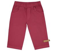 loud + proud Light Twill, Uni, aus Bio Baumwolle, Gots Zertifiziert Pantalón, Rojo, 122-128 Unisex niños