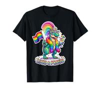Loud & Proud Rainbow Dino Q'ueen Camiseta