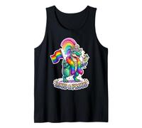 Loud & Proud Rainbow Dino Q'ueen Camiseta sin Mangas