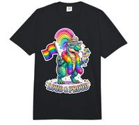 Loud & Proud Rainbow Dino Q'ueen Comfort Colors Adult Heavyweight T-Shirt