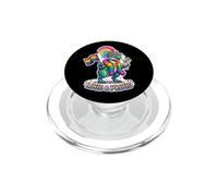 Loud & Proud Rainbow Dino Q'ueen PopSockets PopGrip para MagSafe