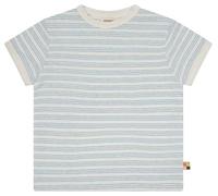 loud + proud Streifen mit Leinen und Bio Baumwolle, Gots Zertifiziert Camiseta, Air, 122-128 Unisex niños