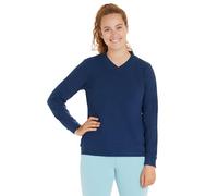 loud + proud Sweat Strukturmuster, Bio Baumwolle und Gots Zertifiziert Sudadera, Ultramarine, 40 para Mujer