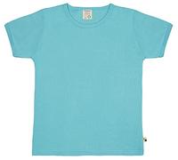 loud + proud Uni, Certificado Gots Camiseta, Cian, 98 cm-104 cm Unisex niños