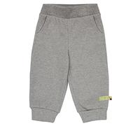 loud + proud Waffel, Gots-Zertifiziert, Made in Germany Pantalones Informales, Grey, 122/128 niños Unisex