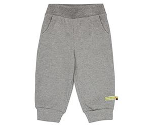 loud + proud Waffel, Gots-Zertifiziert, Made in Germany Pantalones Informales, Grey, 122/128 niños Unisex
