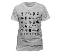Loud shop unisex adulto harry potter - water colour crest camiseta not