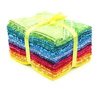 LoudElephant Cotton Batik - Paquetes de tela precortada - Fat Quarter - Rainbow Original