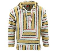 LOUDelephant Sudadera con capucha mexicana reciclada Baja Jerga, talla real M-4XL, L