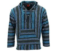 LOUDelephant Sudadera con capucha mexicana reciclada Baja Jerga, talla real M-4XL, L