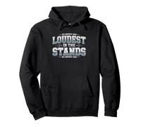 Loudest Hockey Dad Stands Proud Always Loud Fan Rink Noise Sudadera con Capucha