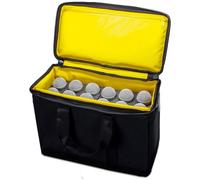 Loudmouth - Funda para micrófono con 12 ranuras con espuma | Bolsa acolchada resistente para micrófonos con cable e inalámbricos, 16 x 11 x 7.7 pulgadas, Negro -, Funda para micrófono