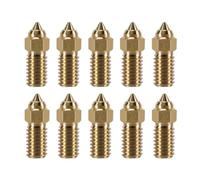 Loufy 10 boquillas de impresora 3D de latón prémium para impresora 3D, 0,4 mm MK8, accesorios de extrusora endurecidos