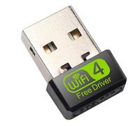 Loufy 150 Mbps USB 2.4G Receptor Wi-Fi Enchufa y Juega Conducir Adaptador WiFi Gratis para Computadora PortáTil de Escritorio