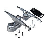 Loufy 1Set C7 Soporte para puente de agua Stomp Free Land Surf Skateboard Monopatín Puente giratorio Base Flexible Aleación