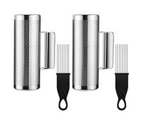 Loufy 2 juegos de raspadores metálicos 8 x 3, acero inoxidable, instrumentos, instrumentos de percusión, herramientas de rendimiento en vivo con raspadores, piezas de repuesto, accesorios