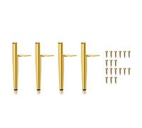 Loufy 4 patas para muebles de 19,5 cm de , metal dorado, carga máxima de 600 kg, color dorado