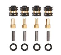 Loufy Adaptador alargado de cubo de rueda de latón, contrapeso del eje para Axial SCX24 JLU Deadbolt C10 Upgrades