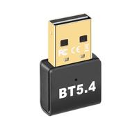 Loufy Adaptador Dongle USB Bluetooth 5.4 para PC RatóN InaláMbrico Altavoz Teclado Receptor de Audio Bluetooth Transmisor Controlador Gratuito