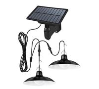 Loufy ArañA Solar LáMpara LED Impermeable para Exteriores Decoraciones de Luz Colgante de Doble Cabeza