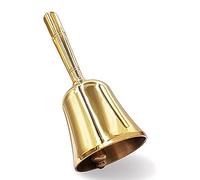 Loufy Campana para Ladrar una Mano Muy Fuerte, Campana de LatóN Macizo para Cena, Campana de Servicio, Campana de Entrenamiento para Mascotas, Cascabel, Dorado