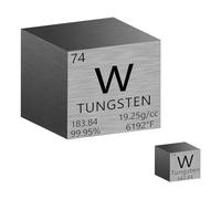 Loufy Dados de tungsteno de 2 piezas, metal puro de alta densidad, cubo de densidad de metal para Elements Collections Lab.para profesores