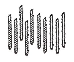 Loufy Juego de 10 afiladas de 6 pulgadas y riel guía para mini especial de cadena de herramientas de