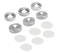 Loufy Juego de 4 clavijas de aislamiento de audio HiFi de acero inoxidable de 23,5 mm, patas de soporte, almohadillas, base, fácil de usar