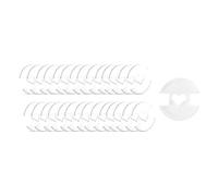 Loufy Kit de botones de pompones desmontables para sombreros, 50 piezas, soporte para pompones, herramientas de fabricación de sombreros de punto, soporte para pompones, juego de botones