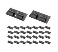 Loufy Para cadenas de luces al aire libre, 30 unidades, pinzas de luz negras, ganchos de luz resistentes para cadenas de luces interiores y exteriores, fácil instalación