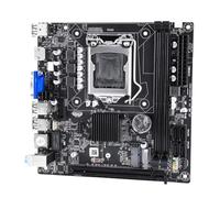 Loufy Placa Base de Computadora H61S Ranuras LGA 1155 2XDDR3 hasta 16G PCI-E 16X 100M Ethernet ITX Placa Base de Escritorio H61