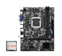 Loufy Placa Base de Escritorio B75M- + CPU I3-3240 LGA 1155 USB 3.0 SATA 3.0 Compatible con Ranuras de RAM DDR3 de 1600 MHz de hasta 16 GB