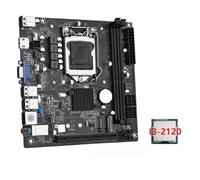 Loufy Placa Base de Escritorio ITX H61 + CPU I3-2120 LGA 1155 Compatible con hasta 16 GB DDR3 1600 MHz Ranuras de RAM Tarjeta de Red de 100 M