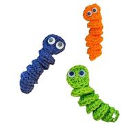 Loufy Regalo de lombriz hecho a mano para apoyo emocional, gusano de preocupación de ganchillo que te inspira y se preocupa por ti, dulce regalo de punto A