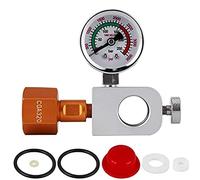 Loufy Soda Terra - Adaptador de recarga de CO2 + manómetro de 3500 psi, para rellenar refrescos, tipo cilindro de soda, color rosa