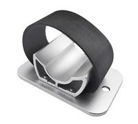 Loufy Soporte de horquilla para bicicleta, portaequipajes, liberación rápida, adaptador de montaje para eje pasante, plateado, duradero, fácil instalación, fácil de usar