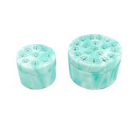 Loufy Soporte para tallo de Ikebana en espiral de 2 piezas, para arreglos florales, regalo para madre, esposa B