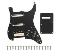 Loufy SSH-Coil - Golpeador para guitarra eléctrica, 2 mini humbuckers + 1 humbucke + interruptor silencioso, precableado, placa de impacto B, duradero, fácil instalación