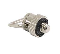 Loufy Tornillo de cámara 1/4 de acero inoxidable, anillo de cinturón, tornillo moleteado, cabeza de trípode, placa de liberación rápida, tornillo de soporte para cámara