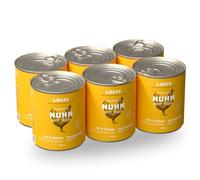 LOUIE Comida húmeda para perros pollo y arroz, 6 x 800 g, alimento completo, ingredientes 100% naturales, 95% carne de pollo, comida para perros, fuente de calcio natural húmeda, sin conservantes