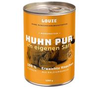 LOUIE Comida húmeda para perros Un pollo entero 1200 g - 100% natural comida para perros húmeda, sin conservantes, con huesos blandos, fuente natural de calcio, alimento completo de alta calidad