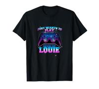 LOUIE - LEVEL UP con controller: SOLO QUIERE JUGAR Camiseta