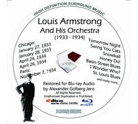 Louis Armstrong (1933-34) And His Orchestra Restored For Blu-ray Audio [Alemania] [Blu-ray]