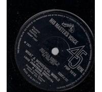 Louis Armstrong Orchestra What A Wonderful World UK 45 7" single