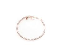 Louis Ciocchetti dal 1887 Pulsera de tenis blanca de plata 925 con circonitas 5A, joya elegante ajustable para mujer - Idea de regalo refinada con embalaje de lujo - Calidad Made in Italy, 3 mm,