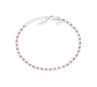 Louis Ciocchetti dal 1887 Pulsera de tenis de plata 925 con circonitas 5A, joya elegante ajustable para mujer - Idea de regalo refinada con embalaje de lujo - Calidad Made in Italy, 1,5 mm, Plata, No