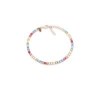 Louis Ciocchetti dal 1887 Pulsera de tenis Rainbow de plata 925 con circonitas 5A, arcoíris, joya elegante ajustable para mujer - Idea de regalo refinada con embalaje de lujo - Calidad Made in Italy,